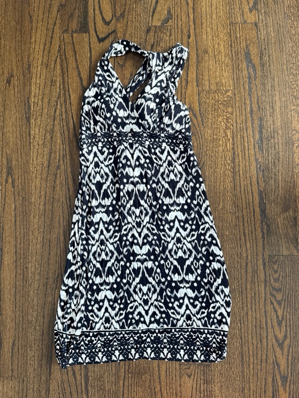 Black & White Ikat Sundress